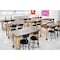 National Public Seating Stool w/Back, Steel, Vinyl, Black, 18" H 6418B-10 - alternate 5